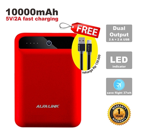 POWER BANK 10000 RC RED 